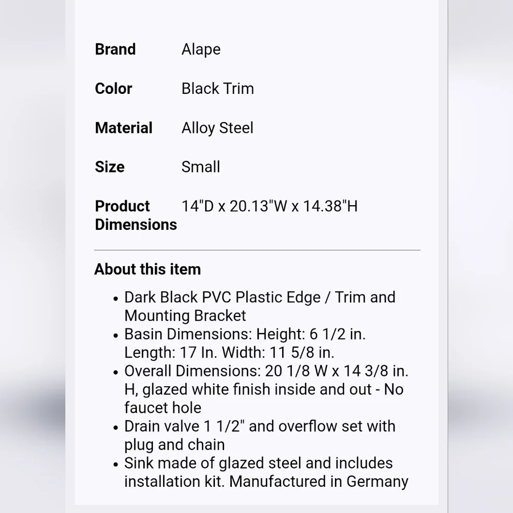 Alape Wall Mounted Sink New - Picture 3 of 4